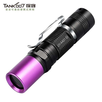 tank007探客紫外線手電AA01 365nm3w紫外線熒光劑文物珠寶鑒定照玉