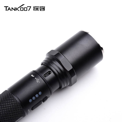 TANK007探客新標標準型執(zhí)勤直充手電筒PC11A巡邏安防超亮手電