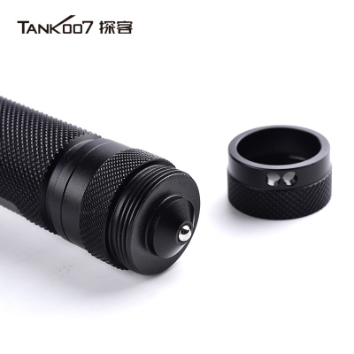 TANK007探客PT12 V2戰(zhàn)術(shù)防衛(wèi)直充LED超亮遠(yuǎn)射防身手電2023款1200流明