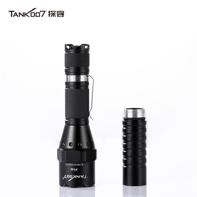 TANK007探客PT40超亮遠射手電筒LED大功率多功能電筒野外用戰(zhàn)術(shù)探險夜騎手電筒